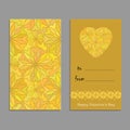 Vector greeting card template to valentine`s day Royalty Free Stock Photo
