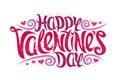 Vector greeting card for Valentine`s Day