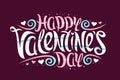 Vector greeting card for Valentine`s Day