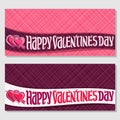 Cards for St. Valentine`s Day Royalty Free Stock Photo