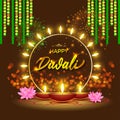 Vector greeting of Happy Diwali