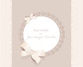 Vector greeting wedding frame for photo Royalty Free Stock Photo