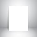 Vector of grey empty studio room background with white paper, te