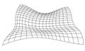 Vector grid distorted. Vector illustration
