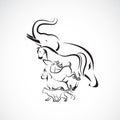 Vector group of animal design. Animal logo or Icon, Easy editable layered vector illustration