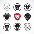 Vector group of an lion head design