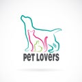 Vector group of pets Royalty Free Stock Photo