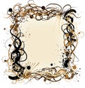 Vector grunge decorative frame Royalty Free Stock Photo