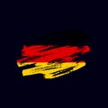 Vector grunge textured German flag Royalty Free Stock Photo