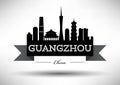 Vector Guangzhou City Skyline Design