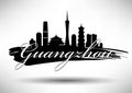 Vector Guangzhou City Skyline Design