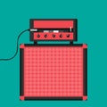 Vector Guitar Amplifier Royalty Free Stock Photo