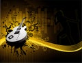 Vector guitar music illustration