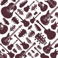 Vector guitars pattern or background