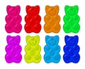 vector gummy bear candies Royalty Free Stock Photo