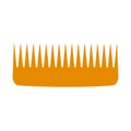 Vector hair comb beauty icon hairdresser isolated white illustration. Salon barber hair comb fashion brush tool design equipment Royalty Free Stock Photo