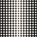 Vector half tone dots pattern. Halftone circles gradient texture. Royalty Free Stock Photo