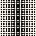 Vector half tone dots pattern. Halftone circles texture. Royalty Free Stock Photo