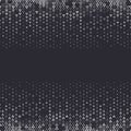 Vector halftone abstract background, black white gradient gradation. Geometric mosaic triangle shapes monochrome pattern