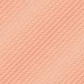 Vector halftone geometric seamless pattern with diamond shapes. Peach color Royalty Free Stock Photo