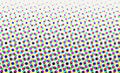 Vector halftone gradient pattern. Pop art colorful halftone glitch background