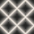 Vector halftone line background. Black and white striped seamless pattern with edgy shapes, tiles Royalty Free Stock Photo