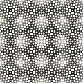 Vector halftone mesh. Black and white abstract geometric seamless pattern Royalty Free Stock Photo