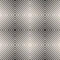 Vector halftone seamless pattern. Monochrome texture with zigzag lines, chevron Royalty Free Stock Photo