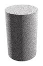 Vector Halftone Stippled Geometric Figure Illustration 3D Cylinder Royalty Free Stock Photo