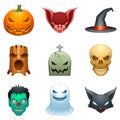 Vector halloween characters.