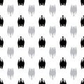 Vector halloween evil bats seamless repeat pattern Royalty Free Stock Photo