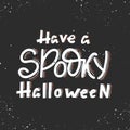 Vector Halloween greeting cards with decoration and lettering Royalty Free Stock Photo