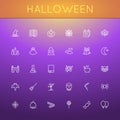 Vector Halloween Line Icons