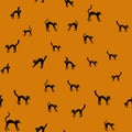 Vector halloween seamless pattern