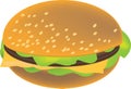 Vector hamburger clipart image