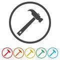 Vector Hammer icon Royalty Free Stock Photo