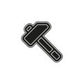 vector Hammer symbol, icon - repair tool Royalty Free Stock Photo