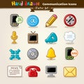 Vector Hand Draw Communication Icon Set Royalty Free Stock Photo