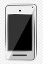 Vector Hand Draw Sketch Flat Color Shining Vector White Smartphone at transparent effect background