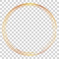 Vector Hand Draw Sketch Golden Circle Frame from Multiple Black thic market for your element design, transparent Effect Background