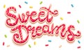 Sweet Dreams lettering Royalty Free Stock Photo