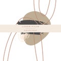 Vector hand drawn abstract elements compound in the composition Template for card cover print Royalty Free Stock Photo