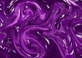 Vector Hand drawn artwork on water marble texture. Liquid paint pattern. Abstract Purple background in ebru suminagashi technique