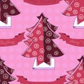 Vector hand drawn Christmas pattern Royalty Free Stock Photo