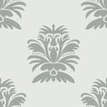 Vector Hand Drawn Damask Elements seamless repeat pattern Royalty Free Stock Photo