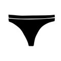 Vector hand drawn doodle sketch black panties