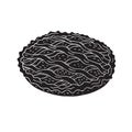 Vector hand drawn doodle sketch black pie tart