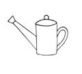 Vector hand drawn doodle sketch Watering can pot Royalty Free Stock Photo