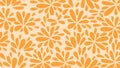 Vector Hand Drawn Flowers Seamless Abstract Pattern for Textile Design Wallpaper Home Decor.Vector Background Royalty Free Stock Photo