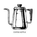 Illustration of coffee kettle